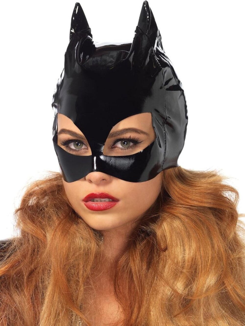 Vinyl Cat Mask for Women - Stylish Costume Accessory for Parties & Halloween